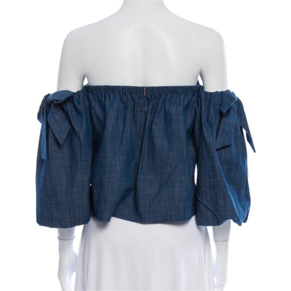 MISA Los Angeles Off-shoulder Crop Top, EUC - Picture 2 of 7